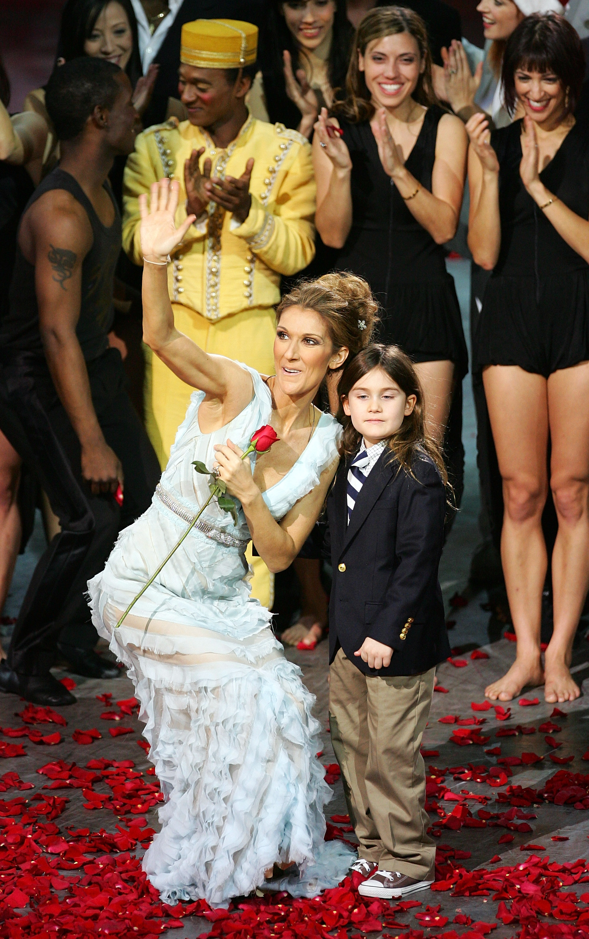 Celine Dion and Rene-Charles Angelil at The Colosseum at Caesars Palace on December 15, 2007 in Las Vegas, Nevada. | Source: Getty Images