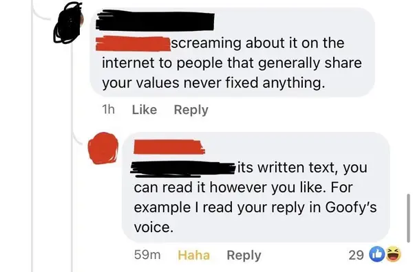 On internet arguing